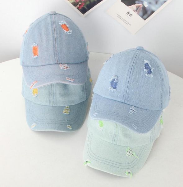 

baby summer hat fashion child toddler girls boys edge cowboy beach sun protect kids sunscreen baseball hat cap 18years c140 yqnk1905508, Yellow