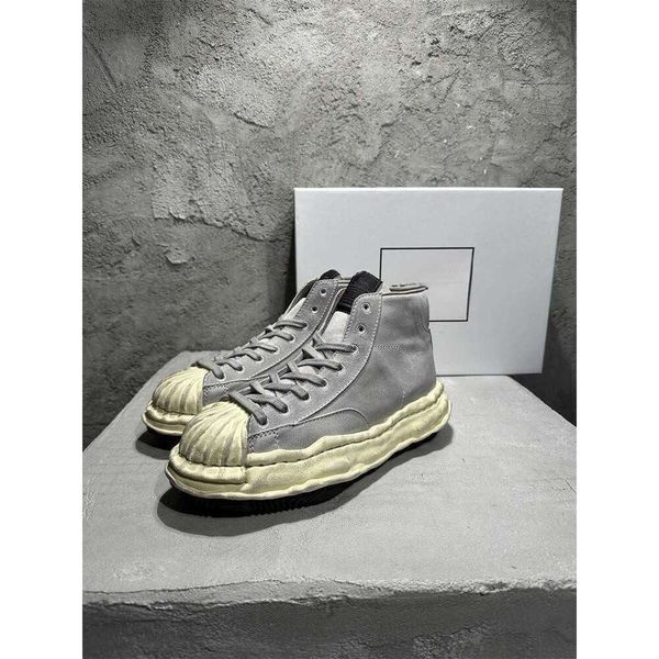 

maison mihara yasuhiro 2023 dissolved shoes mmy authentic high shell old vintage men's and women's casual board shoes, Black