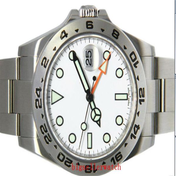 

luxury watch 42mm explorer ii 216570-77210 stainless white dialasia 2813 movement mechanical automatic mens watches b210j, Slivery;brown