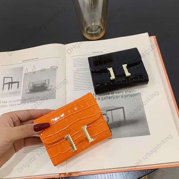 

designer short wallet zero purse card bag women's exquisite fashion multi-card id card bag large capacity classic luxury multifunctiona, Brown;gray