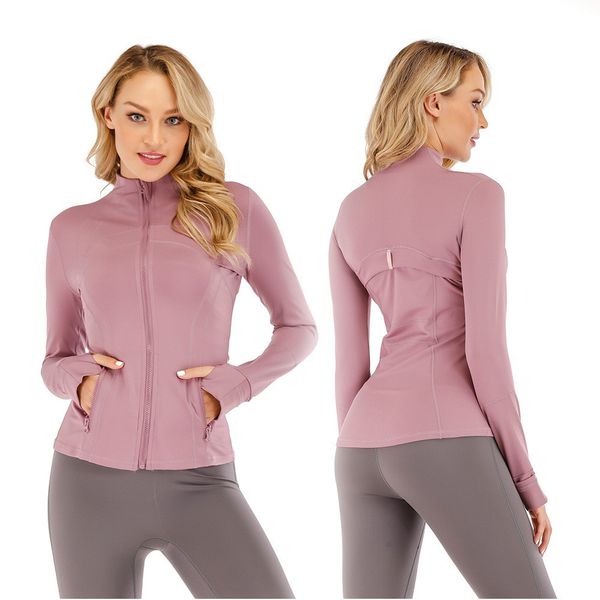 

lu-088 yoga jacket women's define workout sport coat fitness jacket sports quick dry activewear solid zip up sweatshirt sportwear sell