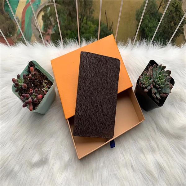 

with box mens passport wallet men's card holder leather women purse covers for passports carteira masculina 222410, Brown;gray