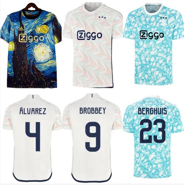 

2023 2024 tadic soccer jerseys kid kit home bassey berghuis third black bergwijn cruyff away training football shirts, Black;yellow