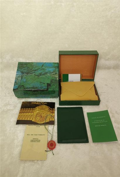 

factory supplier boxes luxury green with original box wooden watch papers card wallet boxescases wristwatch boxes7180537, Black;blue