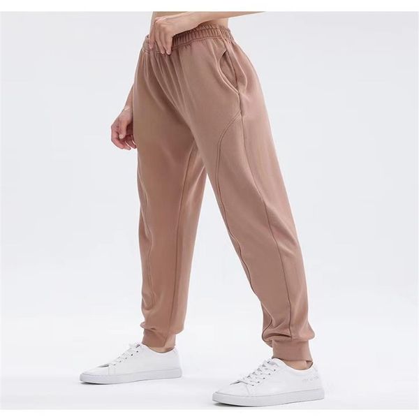 

ll women yoga jogging ladies high waist sweatpants fleece gym sweater stretch pants fitness autumn259g