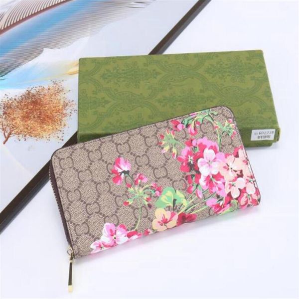 

designer wallets long wallet coin purse fashion womens luxury card holder pocket women bag purses men cards coins bag257h, Red;black