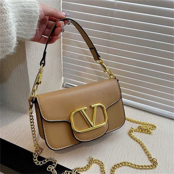 

feng handheld 2023 new high grade shoulder korean version letter chain underarm bag for women 5yu