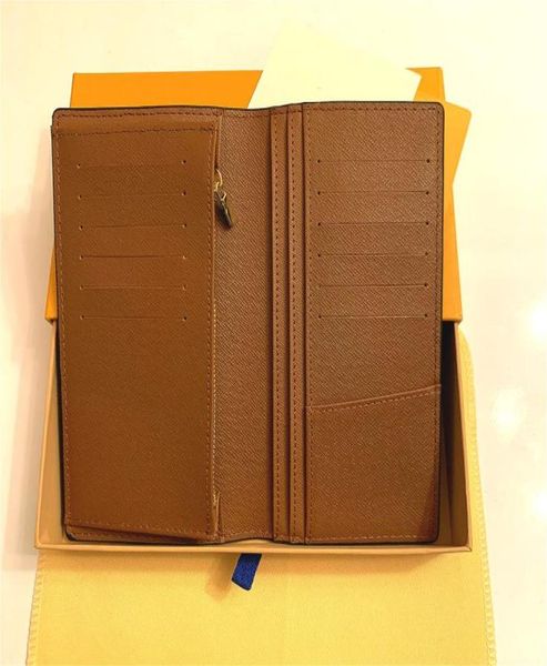 

fashion clutch genuine leather wallet with box dust bag women men purse real images whole 626658640742, Red;black