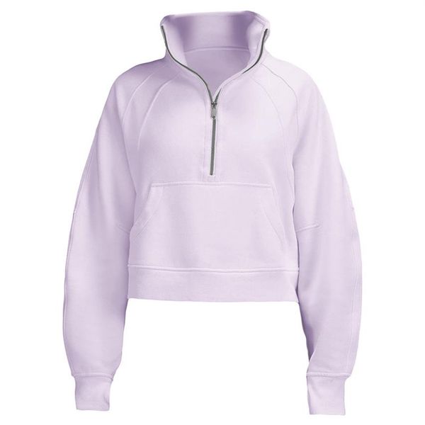 

ll women autumn high neck gym jacket sweatshirt yoga suit ladies hoodies sport gym coat half zipper pullover stand collar short st265b