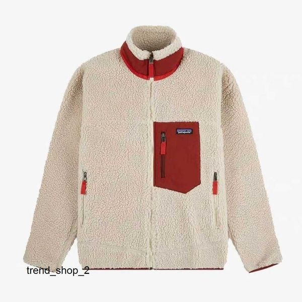 

patagonias mens jacket thick veste warm down classic retro patagonias fleece coat winter couple models lamb cashmere men women clothing pata, Black;brown