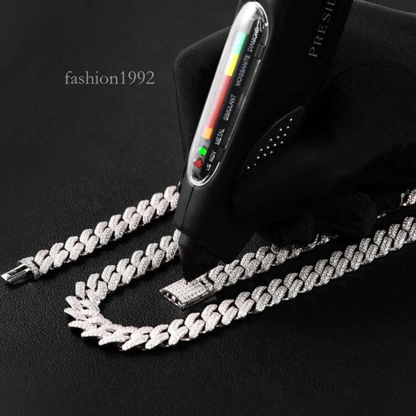 

Smn51 Hot Selling Sterling Sier Jewellery 6Mm Pass Diamond Tester Iced Out Hip Hop Vvs1 Moissanite Cuban Chain Necklace