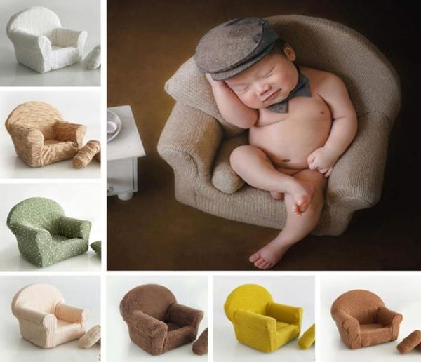 

39 color 1 pcs sofa 2 pcs pillow set for newborn pography props baby posing po shoot accessories poshoot fotografia3759510, Yellow