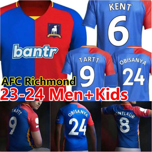 

2023 2024 afc richmond soccer jerseys obisanya 23 24 home away kent maillots de futol tartt rojas football shirt montlaur goodman men kit ki, Black;yellow