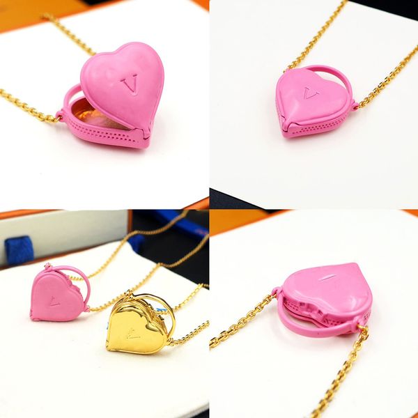

luxury designer for women heart pendant necklace gold and silver chains lettering stainless steel necklaces pendant necklace bead chain jewe