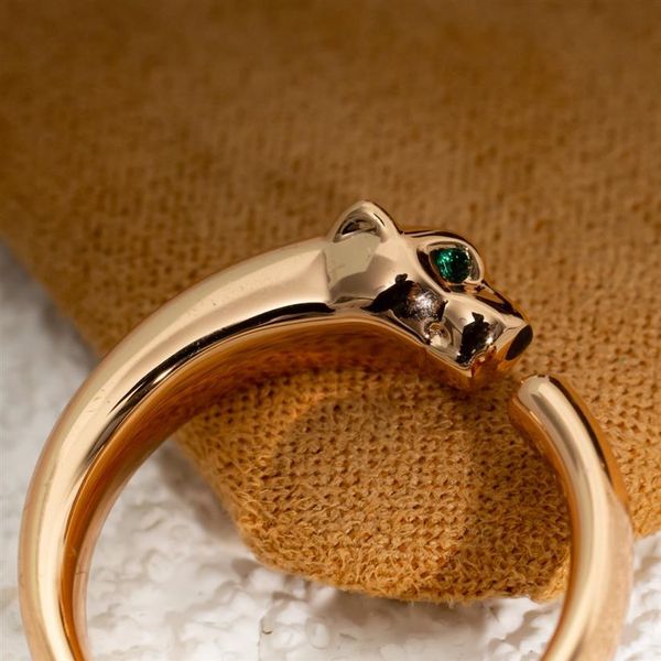 

panthere series ring luxury brand official reproductions 925 sterling silver 18 k gilded cheetah rings brand design ne282l
