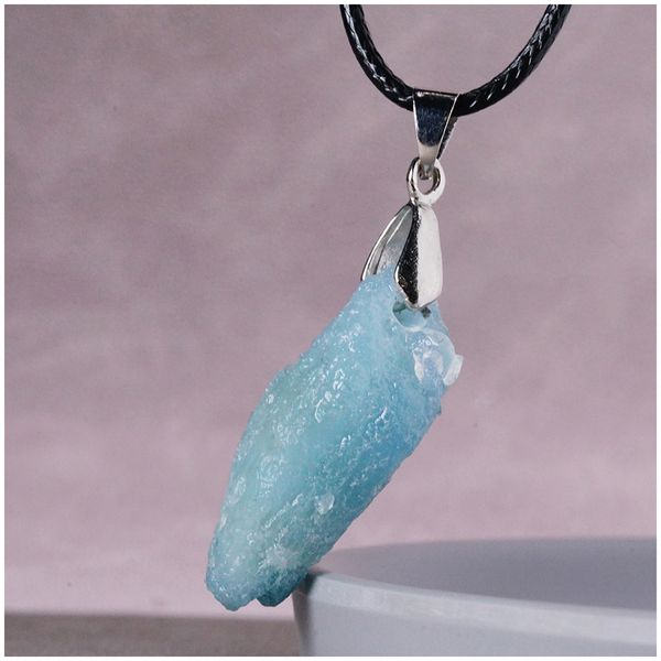 

Irregular Natural Gemstone Aquamarine Necklace Sapphire Pendant Designer Pendant Necklaces Luxurys Dainty Necklaces Jewelry Jewellery Designer Gems Jewels