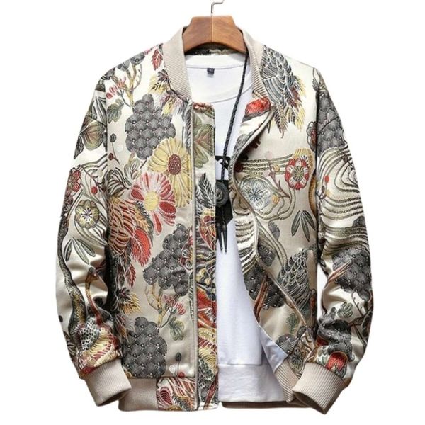 

designer jacket men's original quality embroidery japanese men jacket coat man hip hop streetwear men jacket coat bomber clothes sping, Black;brown