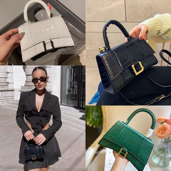 

10a luxury hourglass designer bag shoulder bags handbags crocodile leather crossbody bags purses designers woman borse dhgate bags 19cm 23cm