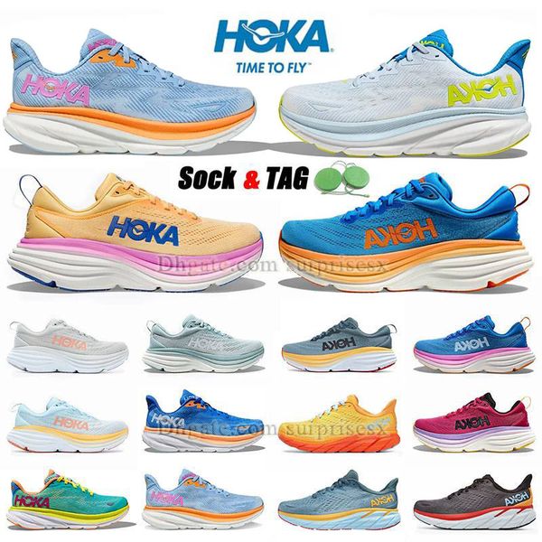 

clifton 9 hoka people movement run shoes women hokas bondi 8 cllifton 8 one carbon x2 black white cloud summer song mens trainers big size 1