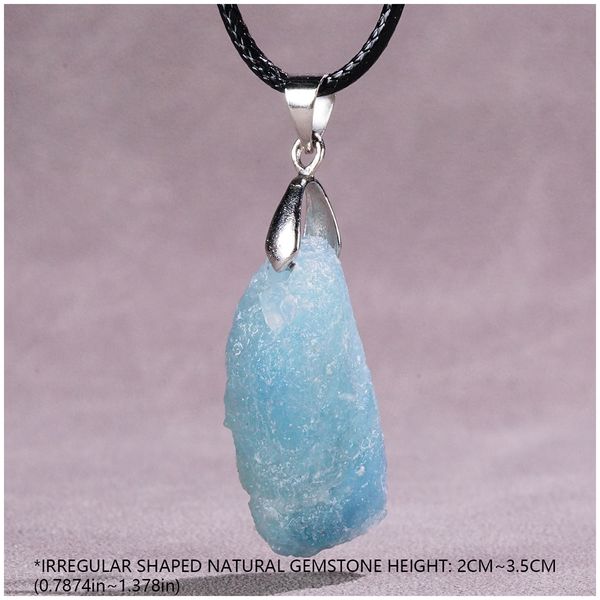 

Irregular Natural Gemstone Aquamarine Necklace Designer Pendant Necklaces Moissanite Pendants Love Necklaces Designer Jewelry Fine Jewellery Ornate Jewels