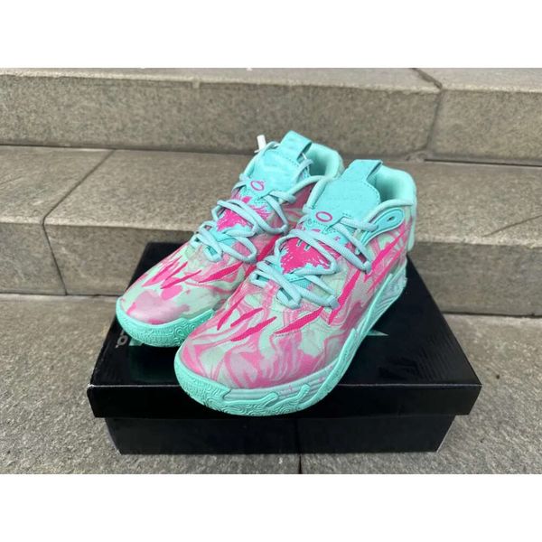 

mb3 guttermelo nft rick and morty men women basketball shoes with box 2023 lamelo ball kids sport shoe trainner sneakers size us4.5-12 mb01, Black