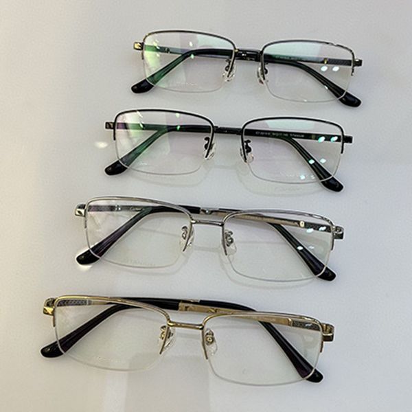 

High quality designer style driving retro fashionable metal half frame optical frame with slender legs CT02158 for both men and women