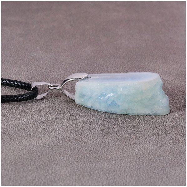 

Raw stone irregular cut surface aquamarine necklace Pendant Personalize Necklaces Designer Pendants Couple Personalised Fine Jewelry Jewellery Ornate Jewels