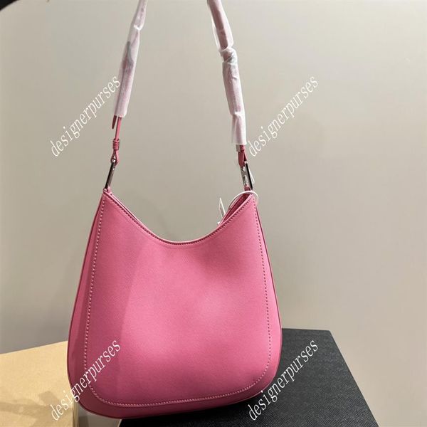 

tz fashion underarm bag classic triangle logo cleo hobo shoulder bag designer bags large capacity handbags sacoche pochette luxury2403