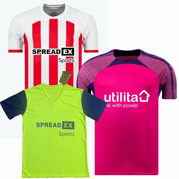 

2023 2024 sunderland soccer jerseys cirkin roberts clarke stewart diallo pritchard embleton gelhardt jobe bellingham 23 24 football men and, Black;yellow