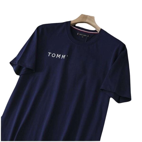 

designer men's original quality men tommys loose and comfortable new men's printed short sleeve fashion cotton t couple t-shirt, White;black