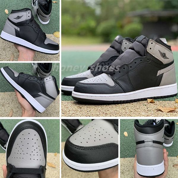 

jumpman 1 1s high basketball shoes men women reverse black white heritage bred patent university blue hype royal dark mocha shadow mens trai, White;red