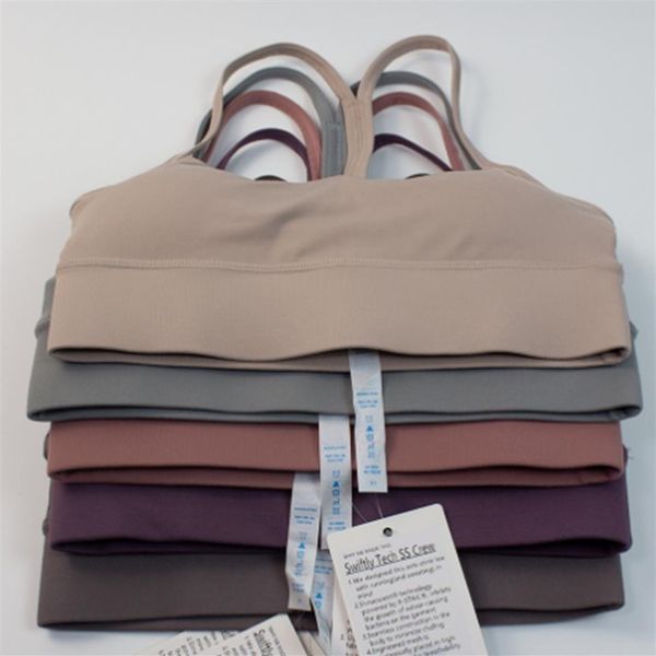 

ll bra align yoga sport high impact fitness seamless breathable chest cushion gym women's sportswear yoga fitness vest sp227v