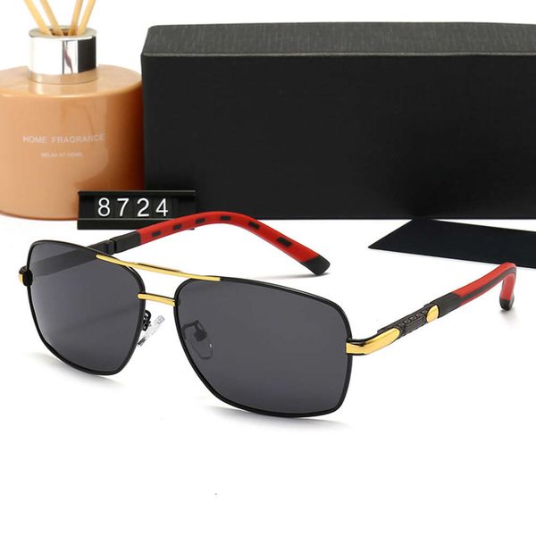 

sunglasses designer porsche original luxury brand classic new fashion men's leisure travel sunglasses box and letters, White;black