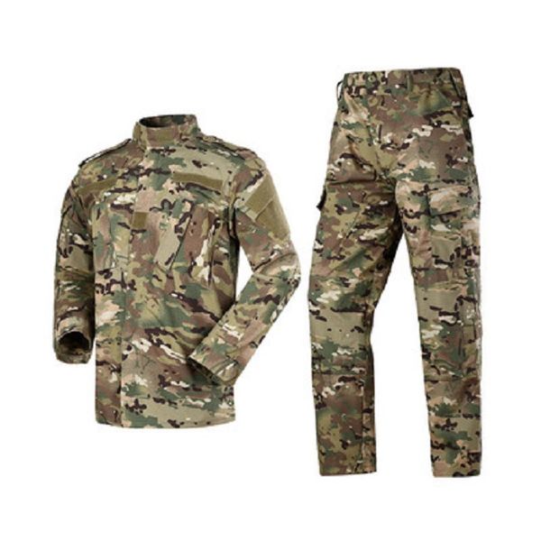 

outdoor mountaineering cs army camouflage long-sleeved uniform for training suit acu n second-generation camouflage tactical clothing men, Black;green