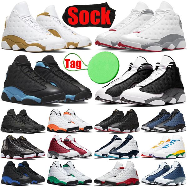 

13 13s basketball shoes for mens wolf grey black flint university french blue hyper royal obsidian shoe playoffs men trainers sneakers runne