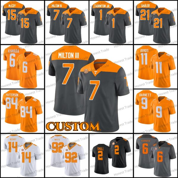 

vols football jersey 16 manning 7 joe milton iii jaylen wright bru mccoy 11 hyatt 5 hooker kamara holloway nico iamaleava ramel keyton grey, Black;red