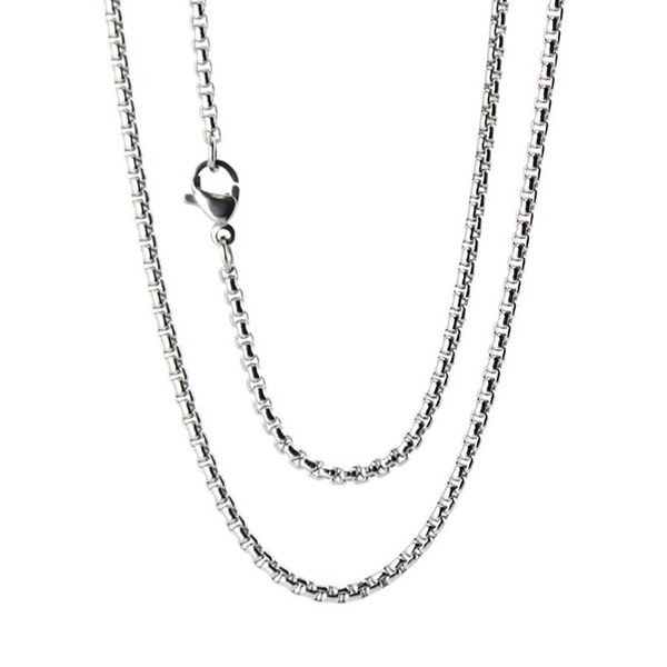 

10pcs super lowest silver stainless steel 24 2mm 3mm 4mm box necklace chain301f