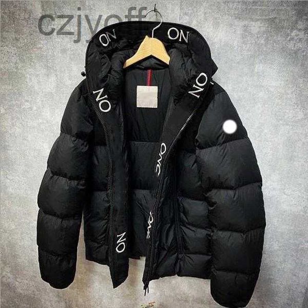 

men's designer jacket zipper embroidery winter women's parka overcoat fashion outdoor windbreaker couple thickening letters printe, Black;brown