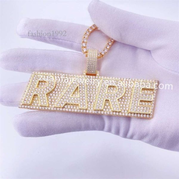 

Custom Hip Hop Jewelry Diamond Iced Out Men Lab Grown Moissanite Cuban Necklace Pendant