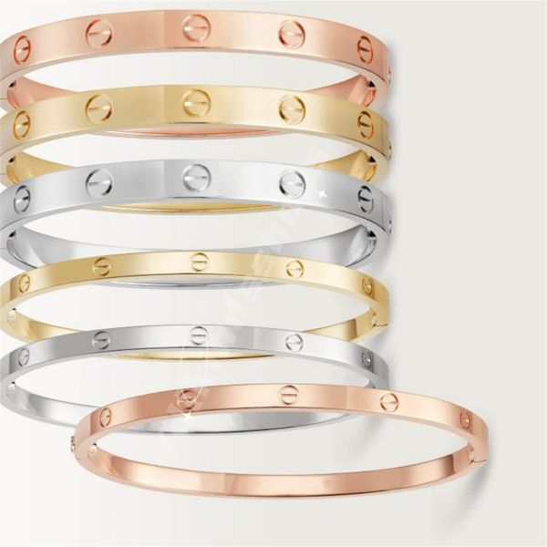 

mens bracelet designer bracelet women clover bracelet stainless steel silver-plated metal 4mm or 6mm two bracelets screwdriver with carabine, Black