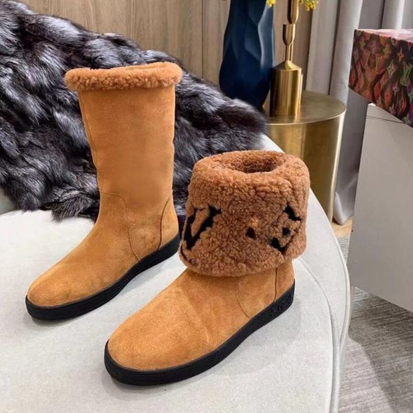 

new women's snow boots tube warm comfortable ball casual non-slip wear women boots thigh high winter boots women, Black
