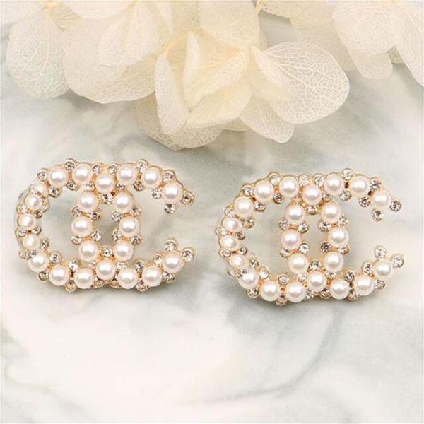 

vintage ohrringe stud earings designer jewlery for woman classic design valentines day luxury earrings for women 2023 hip hop stai2389, Golden;silver