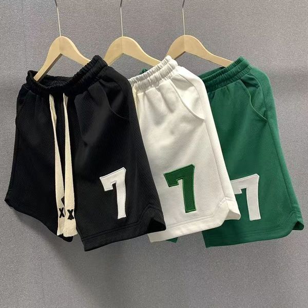 

Designer brand mens shorts summer running jogging sports fitness men gym shorts beach pants casual beach sports shorts Loose sweatpants letter print cotton trouser, Silver