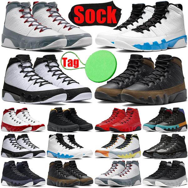 

light olive 9 9s mens basketball shoes particle grey fire red change the chile world gym university gold racer powder blue men trainers spor