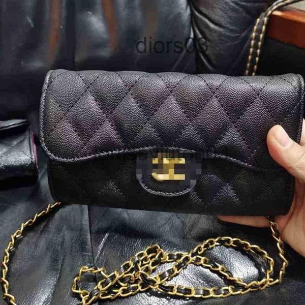 

channel bag wallet womens mens lovers card handbag pocket purse luxurious leather new caviar chain messenger shoulder bag l7 48in 257l, Red;black