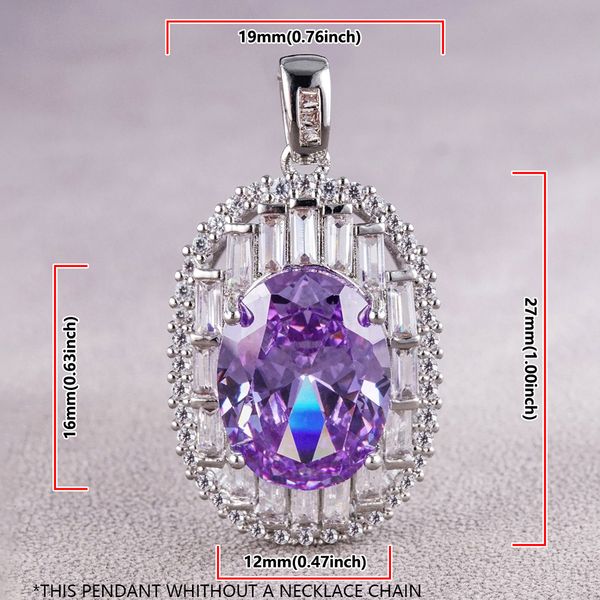 

Purple gemstone Jewelry Necklace Memory Pendant Stone Pendants Womens Necklaces High Quality Mens ChainPendant Cute Jewelry Mum Jewellery Ornate Jewels