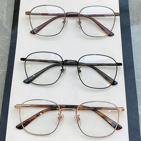 

High quality metal designer style fashionable work meeting driving oval frame turtle color optical lens frame GG0901 Civic men and women