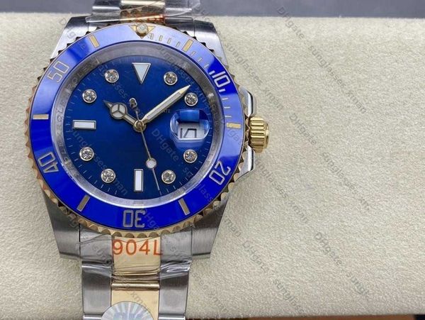 

designer watches Water Ghost Watch Men's Green Series Fully Automatic Mechanical Steel Band Glow Waterproof, Between blue