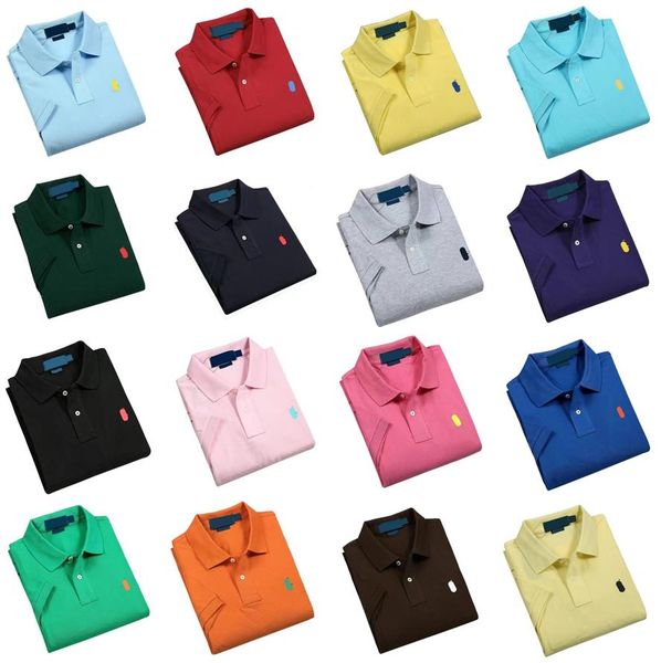 

Summer Mens Polos Short Sleeve Pony Business Casual Tees Casual Top S-2XL, 11