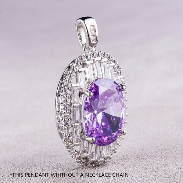 

Purple gemstone Jewelry Necklace Memory Pendant Stone Pendants Womens Necklaces High Quality Mens Chain Cute Jewelry Mum Jewellery Ornate Jewels
